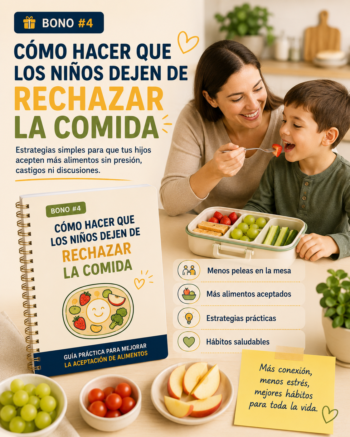 Bono 4: Cómo hacer que los niños dejen de rechazar la comida